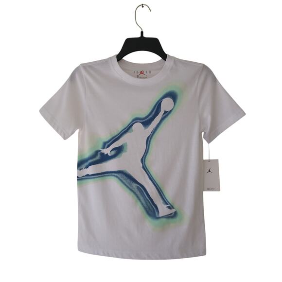 NWT Jordan Air Heat Map Big Boys Graphic T-Shirt White M - Picture 3 of 9